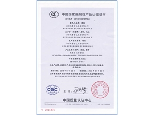 中國國家強制性產品認證證書5